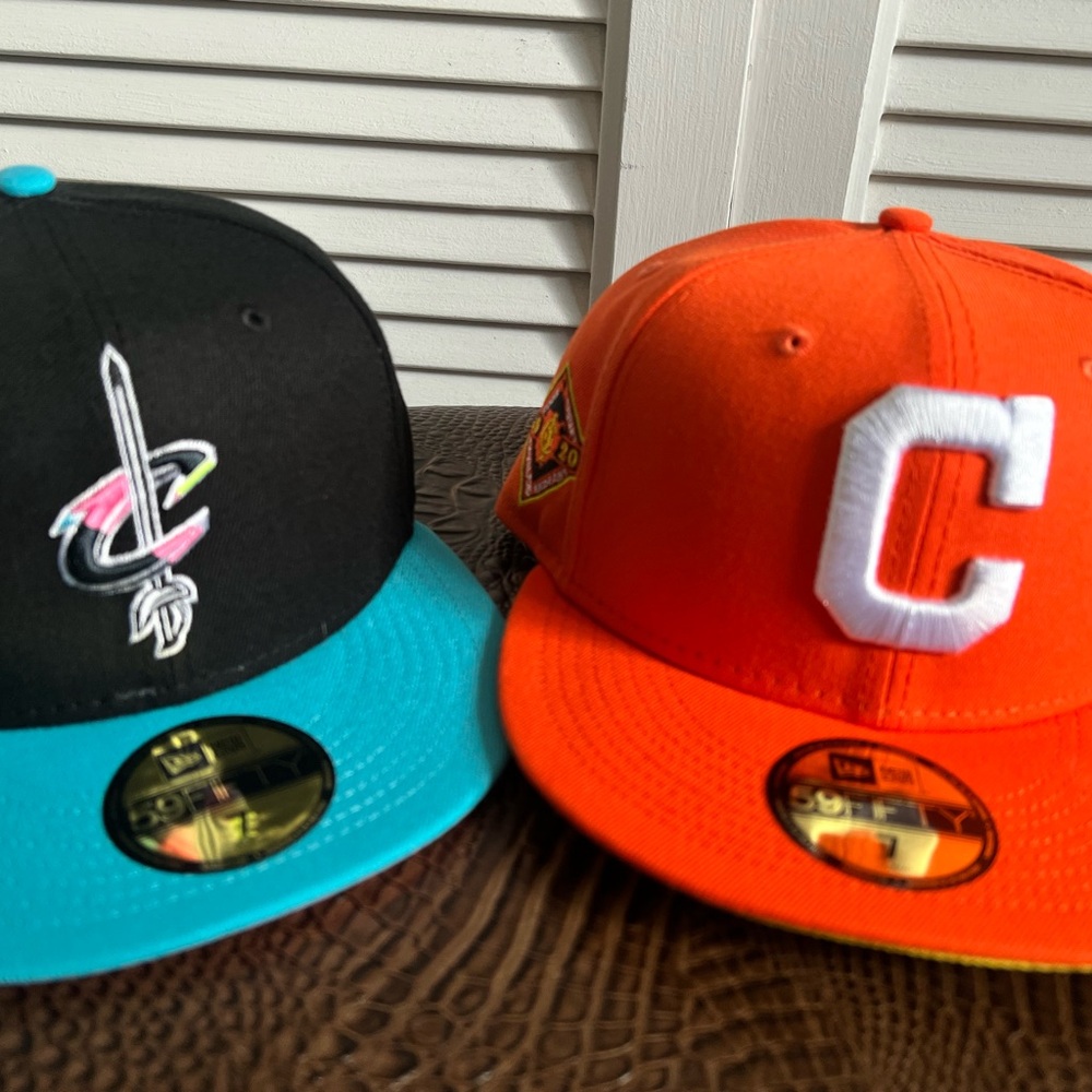 Black and Blue New Era Fitted Hats